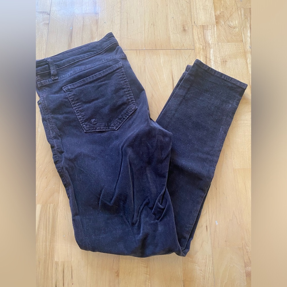 KUT from the Kloth womens corduroy pants - skinny - women’s petite 8 dark brown